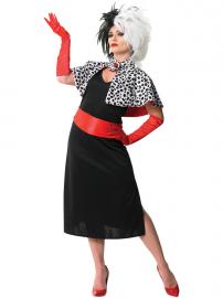 Cruella De Vil Udklædning Kostume