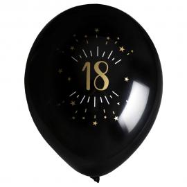 Balloner 18 År Birthday Party Guld