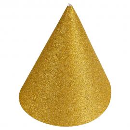 Guld Mini Festhatte Glitter