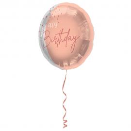Happy Birthday Folieballon Lyserød