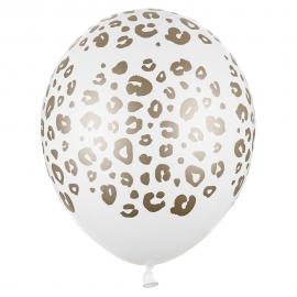 Leopard Latexballoner Guld