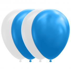 Ballonmix Blå/Hvid 10-pak