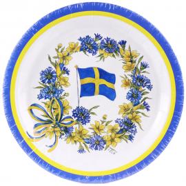 Paptallerkener Svensk Flag