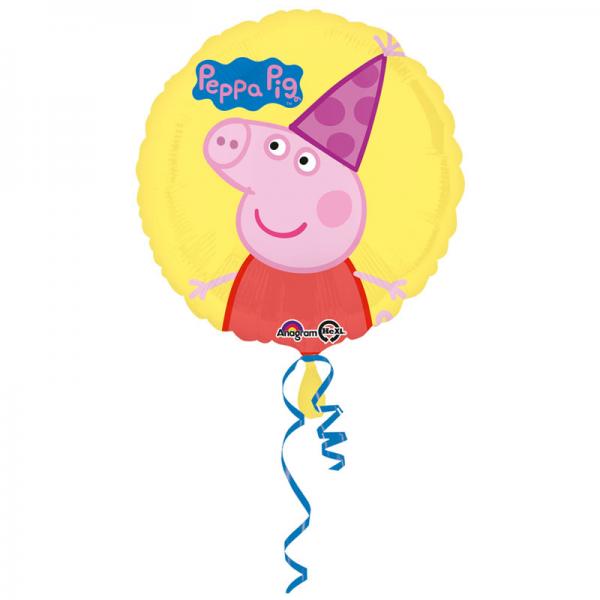 Peppa Pig Folieballon Gul XL