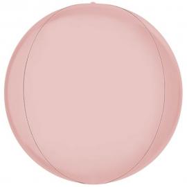 Globe Folieballon Satin Pastel Lyserød