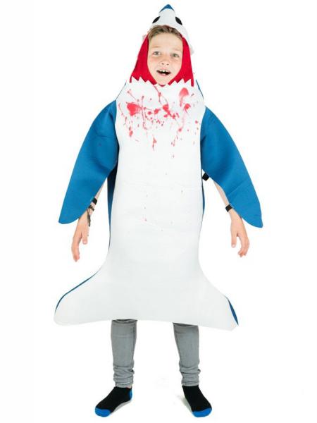 Shark Attack Haj Brnekostume