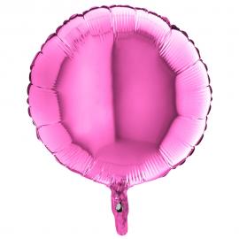 Folieballon Rund Fuchsia