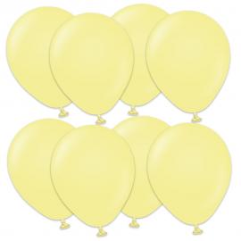 Premium Små Latexballoner Macaron Yellow