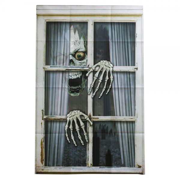 Vinduesdekoration Halloween Skelet