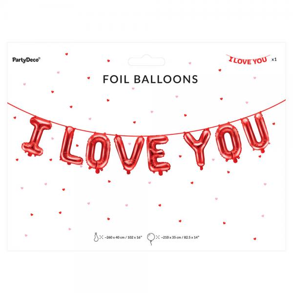 I Love You Bogstavballoner
