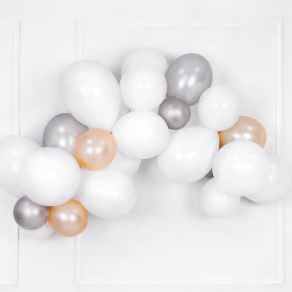 Hvide Balloner Pastel Pure White