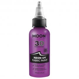 Moon Glow Neon UV Tekstilfarve Lilla 30 ml