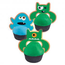 Halloween Monster Cupcake Pynt Sæt