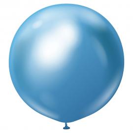 Blå Store Chrome Latexballoner
