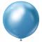 Blå Store Chrome Latexballoner