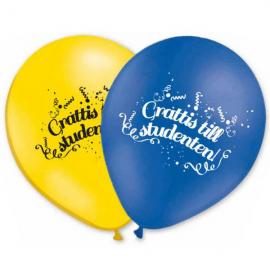 Studenterballoner "Grattis Till Studenten"