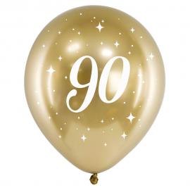 90-års Balloner Guld