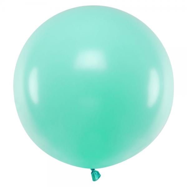 Stor Latexballon Pastel Mint Grn