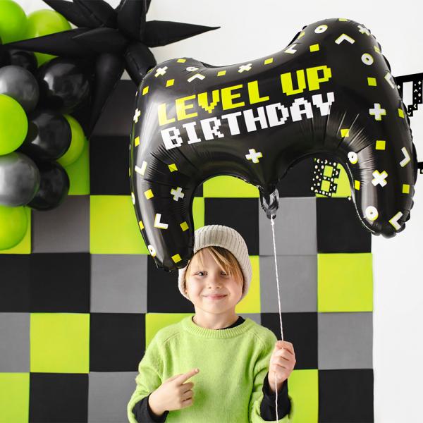 Spilkontrol Folieballon Level Up Birthday