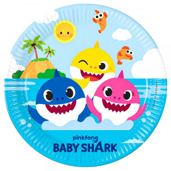 Baby Shark Fest Paptallerkener