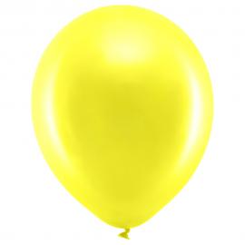 Rainbow Latexballoner Gule 100-pak