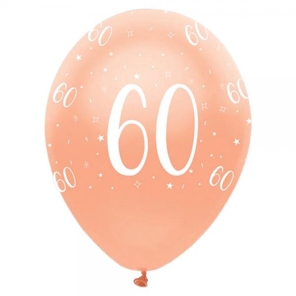 60-rs Balloner Pearlised Rosaguld
