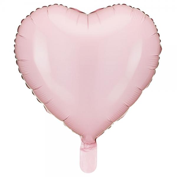 Folieballon Hjerte Lyserd