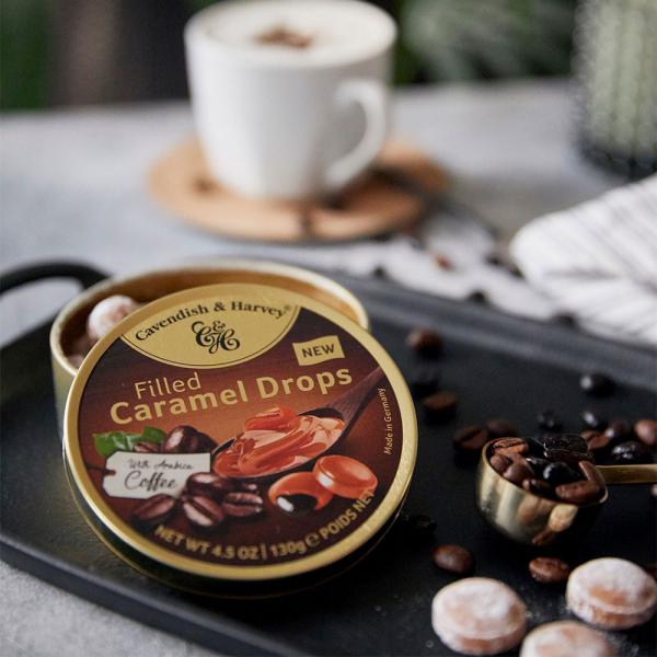 Caramel Coffee Filled Drops 130g