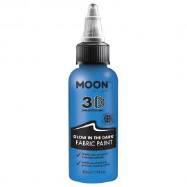 Moon Glow Selvlysende Tekstilfarve Blå 30 ml