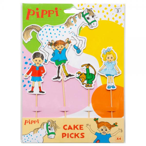 Pippi Langstrmpe Cake Toppers 4-pak