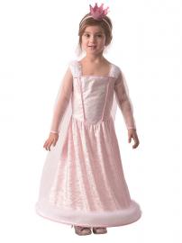 Pink Prinsessekjole Børnekostume Medium