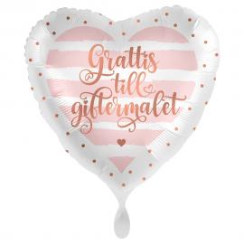 Grattis Till Giftermålet Ballon Rose