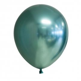 Chrome Miniballoner Grøn 100-pak