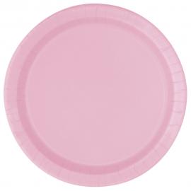 Paptallerkener Pastel Pink