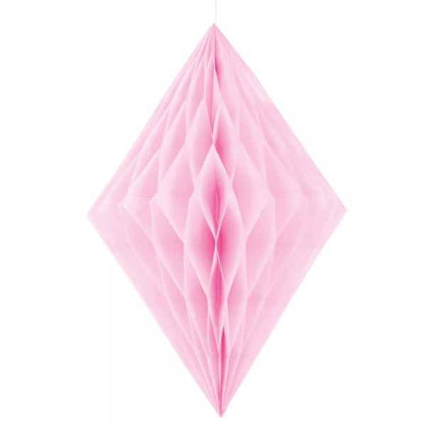 Hngende Honeycomb Diamant Pink