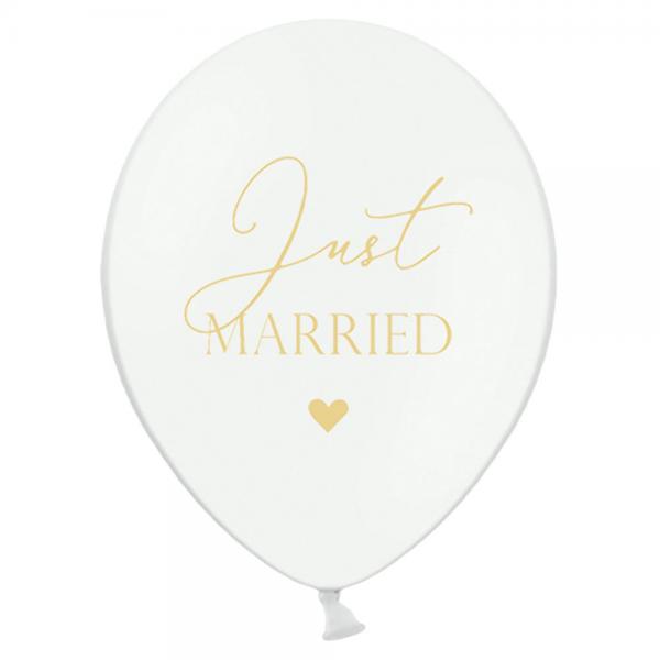 Just Married Latexballoner 50-pak