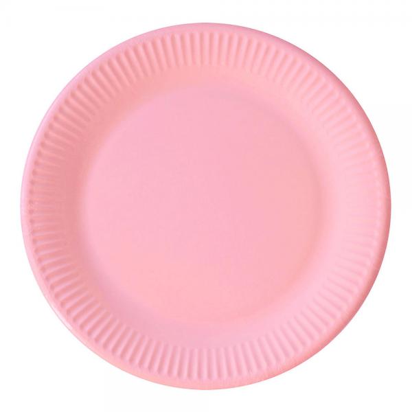Pink Sm Paptallerkener Solid Color