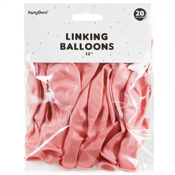 Linking Latexballoner Sart Lyserde 20-pak