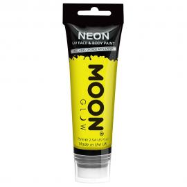 Moon Glow Neon UV Krops- & Ansigtsfarve Gul 75 ml