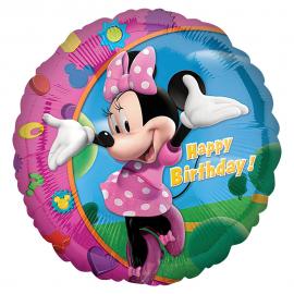 Rund Minnie Mouse Folieballon