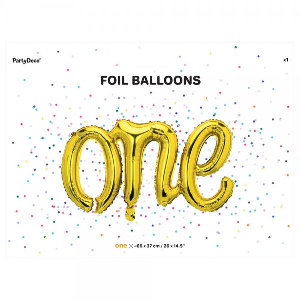 Folieballon One Guld