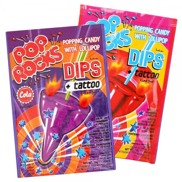 Pop Rocks Dips Poppende Slik Cola/Jordbr