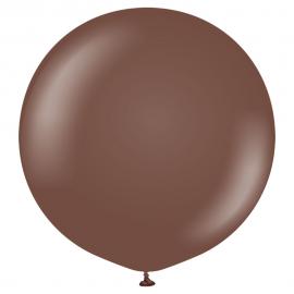 Brune Gigantiske Latexballoner Chocolate Brown 2-pak