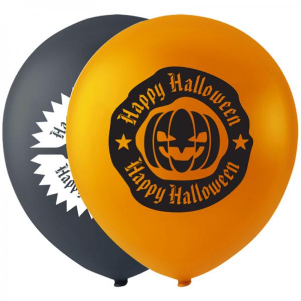 Halloween Balloner med Kranier og Grskar