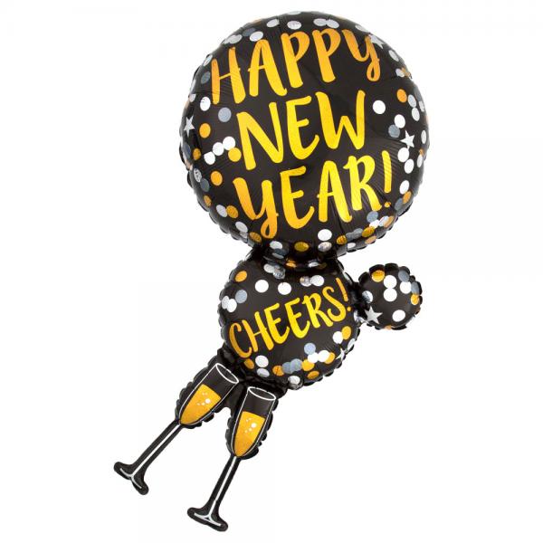 Happy New Year Ballon Folie