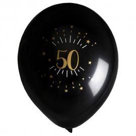 Balloner 50 År Birthday Party Guld