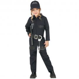 Sort Politiuniform Børn 7-9 år