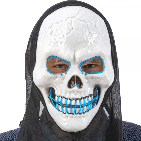 Kranie LED-maske med Htte Bl