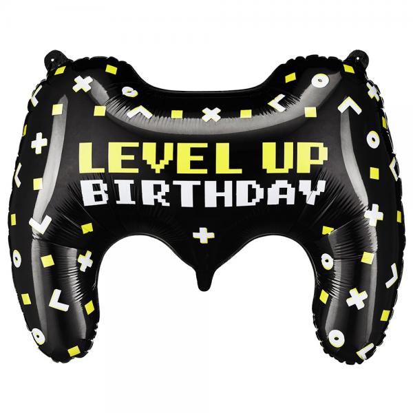 Spilkontrol Folieballon Level Up Birthday