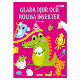 Glada Djur och Roliga Insekter Malebog